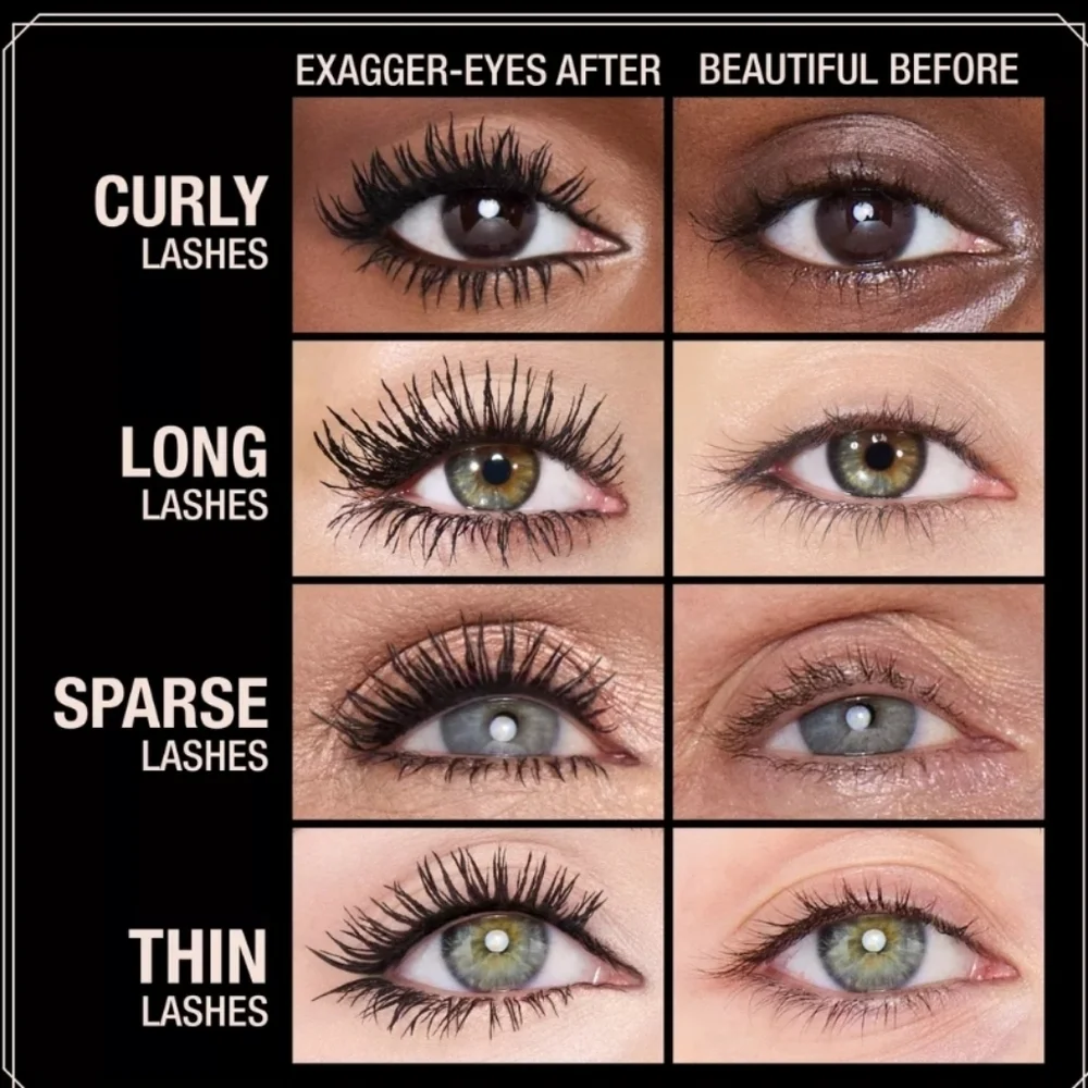 Charlotte Tilbury Exagger-Eyes Volume Mascara: Extreme Black, 2ml (TS), NIB